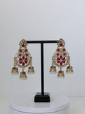 Polki Khwaab Earrings with Jhumka