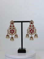 Polki Khwaab Earrings with Jhumka