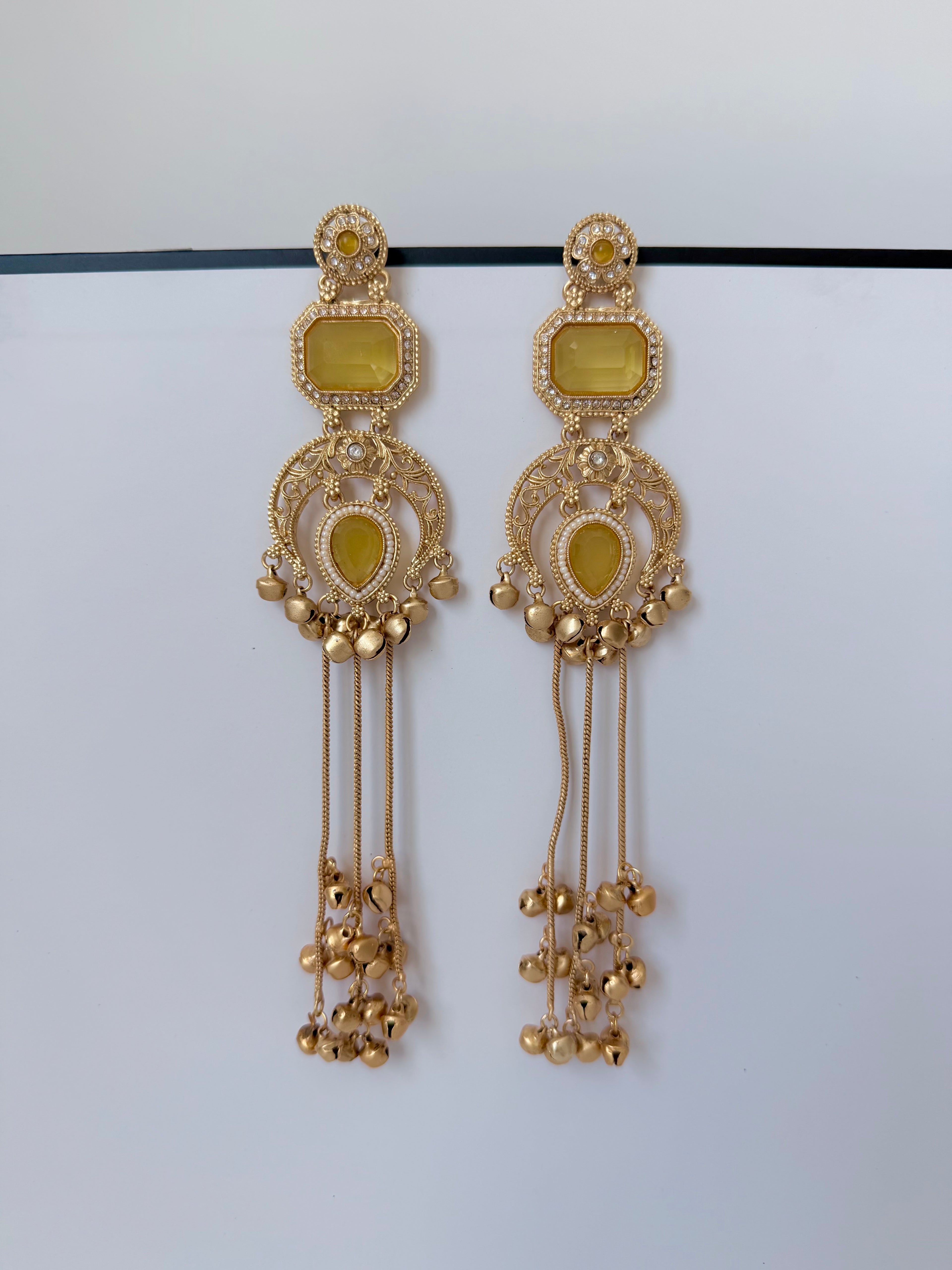 Trending Riona Kashmiri Earrings with Ghungroo