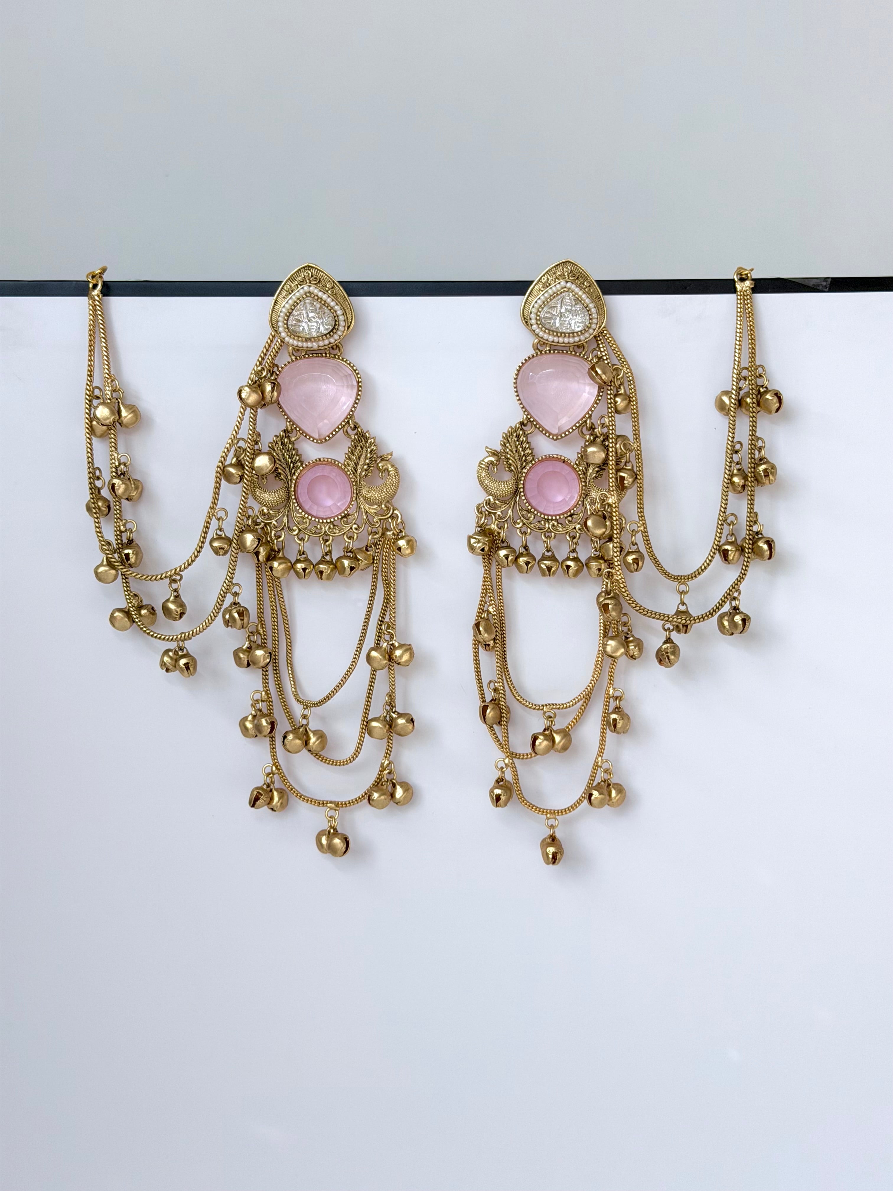 Trending Mayuri Kashmiri Earrings with Ghungroo Sahara