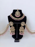 Bollywood Zohra Necklace set with Sahara Jhumka and Mangtika