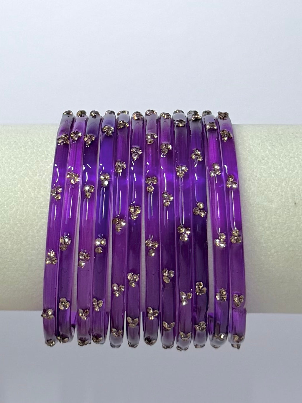 Trending Viral Glass Bangles - Colorful Glass Bangles for All Occasions 12 pcs