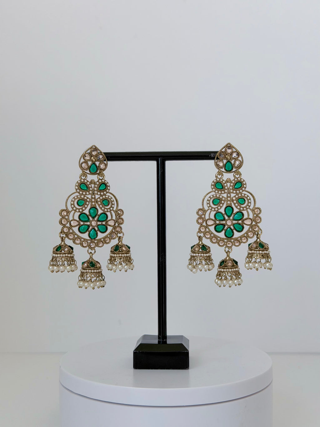 Polki Khwaab Earrings with Jhumka