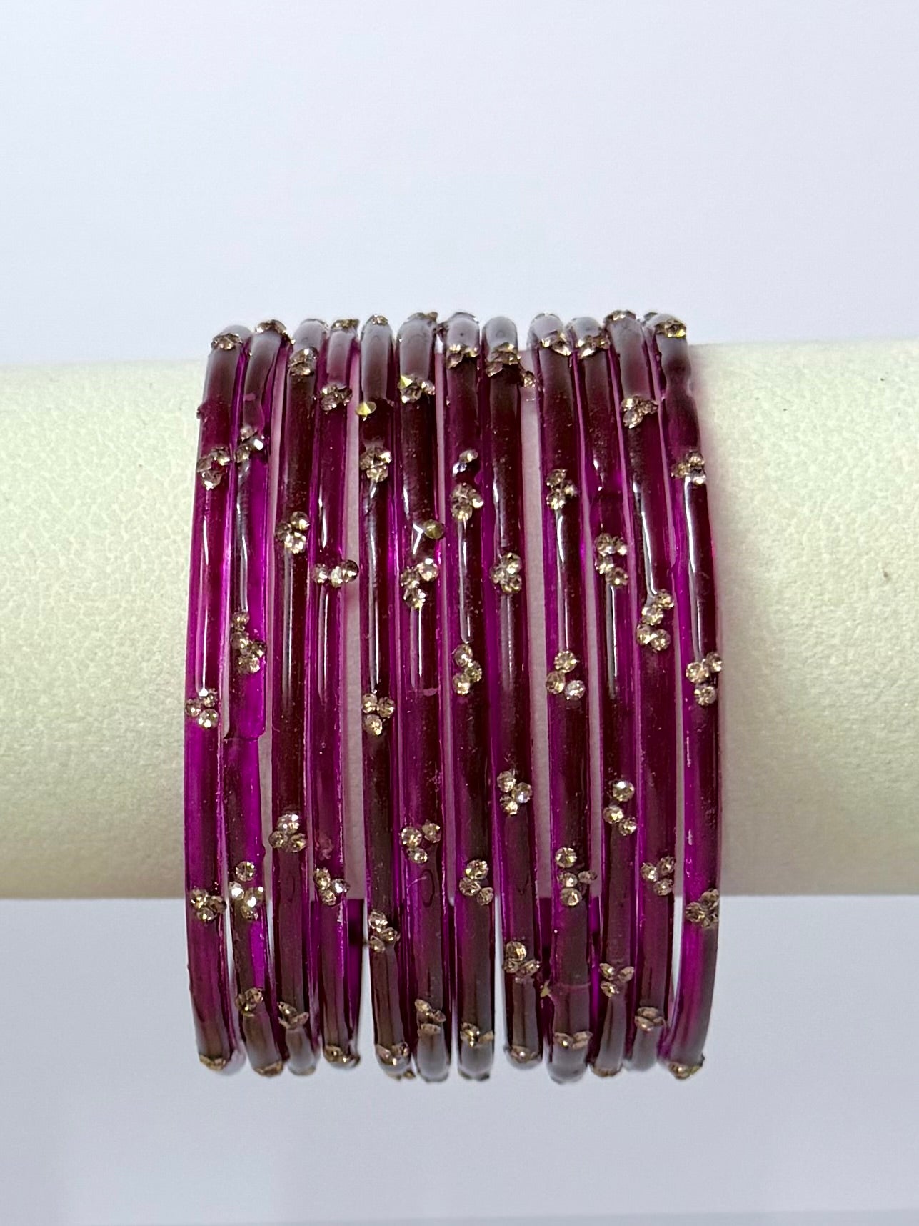 Trending Viral Glass Bangles - Colorful Glass Bangles for All Occasions 12 pcs