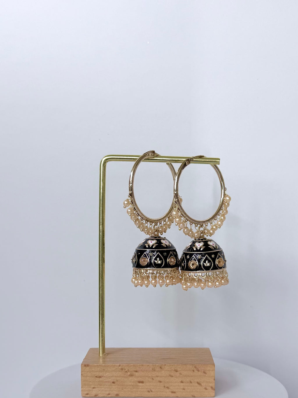 Bollywood Saanvi Meenakari Bali Jhumka