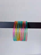 Trending Viral Jelly Bangles – Colorful, Lightweight & Stackable 8 pcs