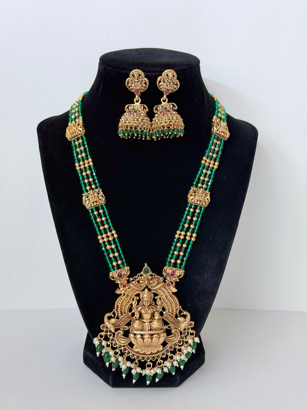 Temple Mala with Jhumka