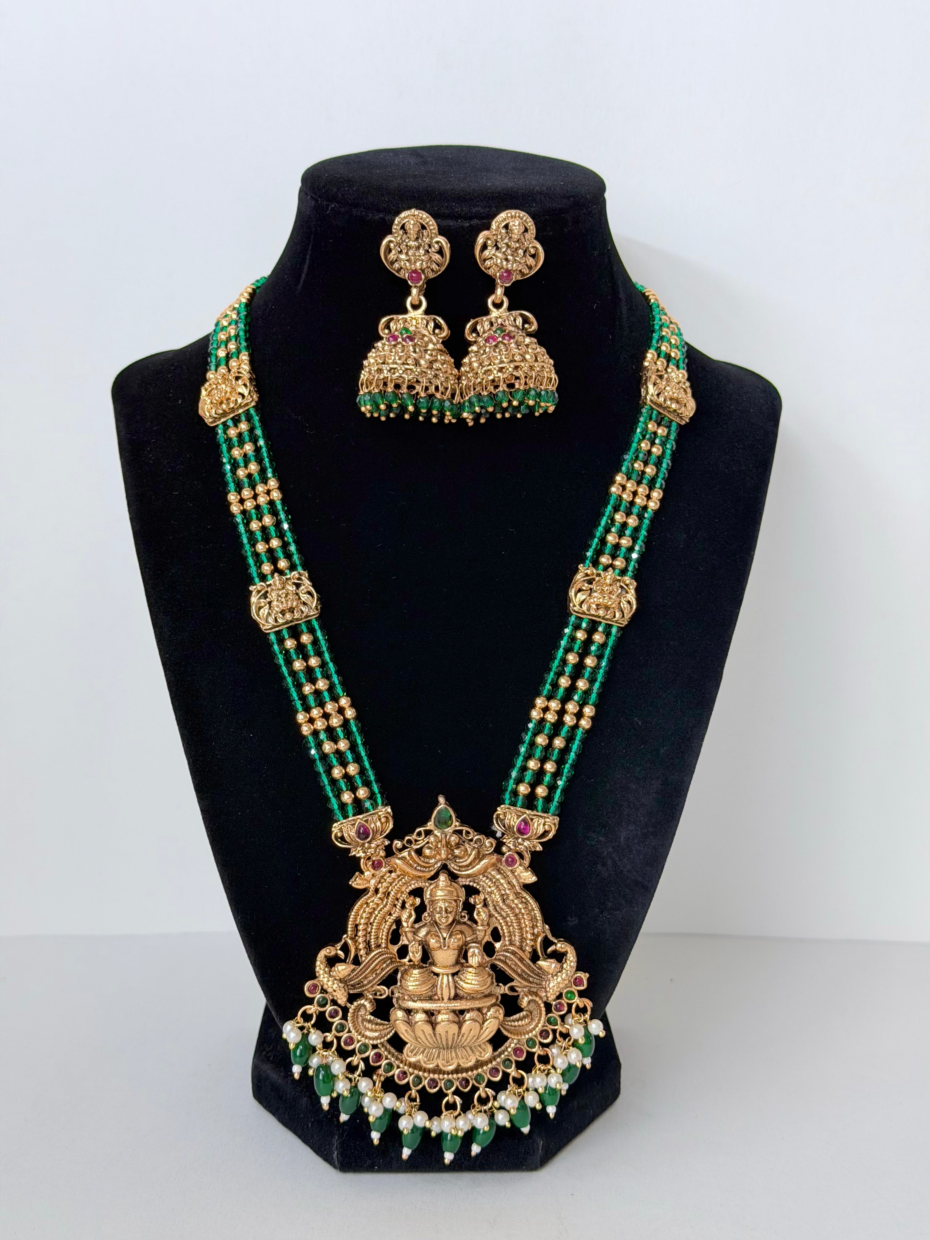 Temple Mala with Jhumka