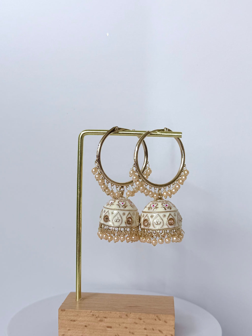 Bollywood Saanvi Meenakari Bali Jhumka