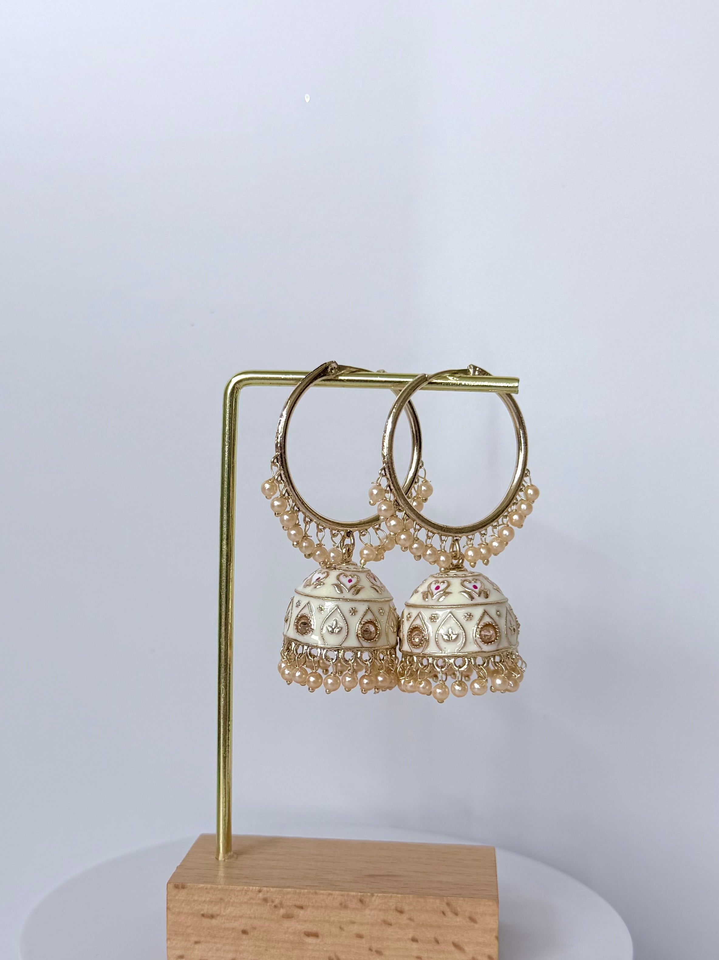 Bollywood Saanvi Meenakari Bali Jhumka