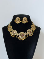 Morni Traditional South Indian Necklace with Earrings