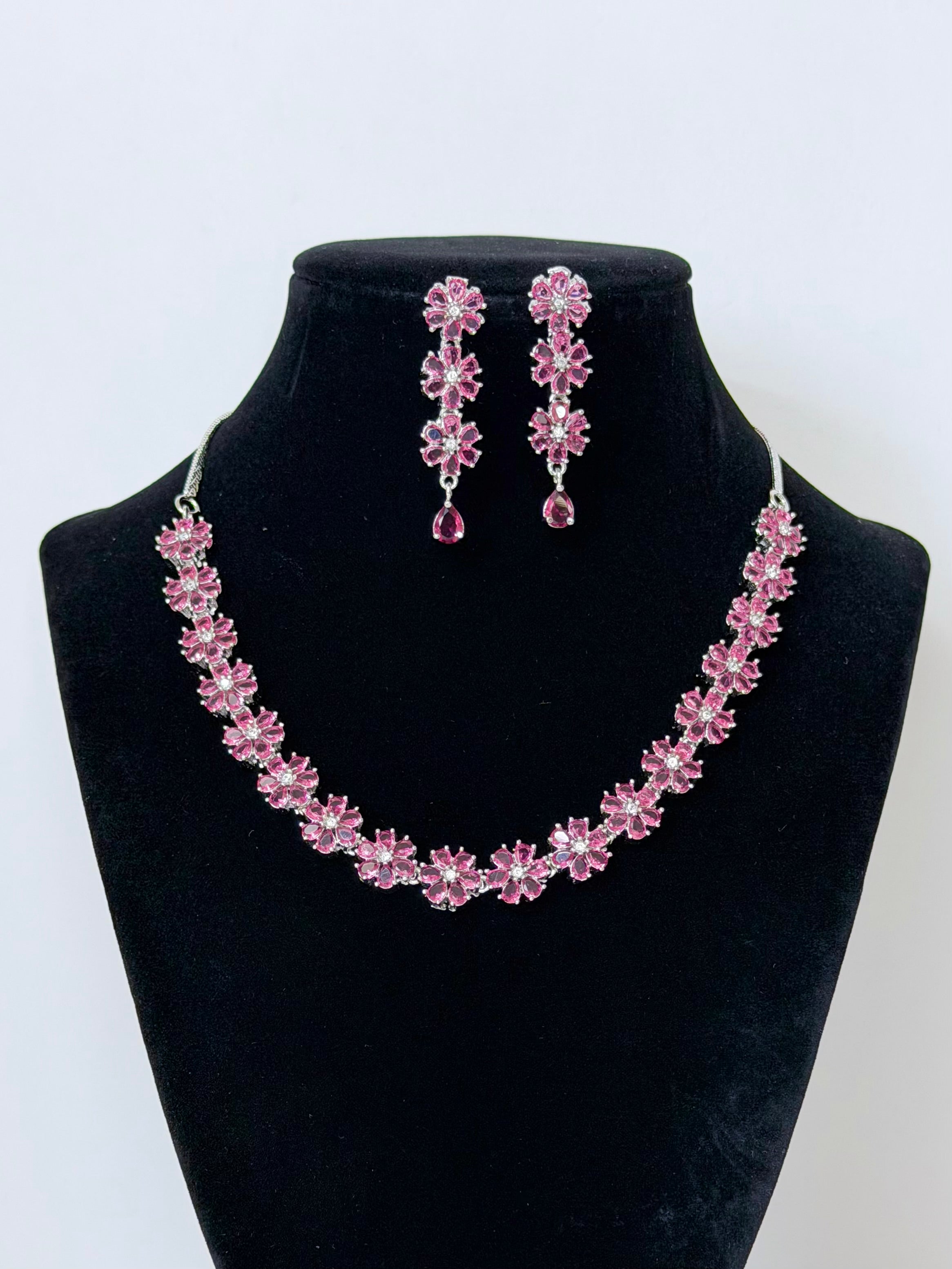 Dainty Diva American Diamond Set with Earrings