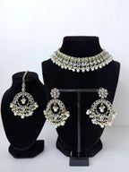 Bollywood Polki Ruhani Necklace Set with Earrings and MangTika
